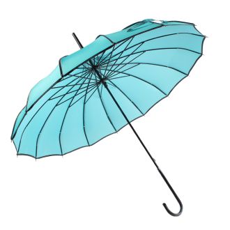 Boutique RIBBED Paoda Umbrella Teal