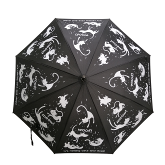 Everyday Raining Cats and Dogs Stick Umbrella