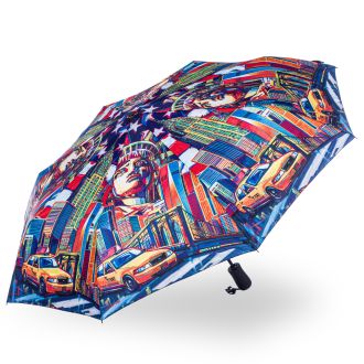 StormKing Folding City Umbrella New York Colour