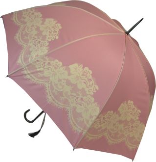 Boutique Vintage Print Umbrella Pink