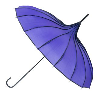 Boutique RIBBED Paoda Umbrella Violet