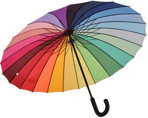 Everyday Rainbow Umbrella with 24 ribs (104cm dia) LGE
