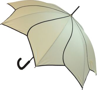 Everyday Swirl Stick Umbrella Beige