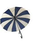 Boutique Classic Pagoda Umbrella in Navy and Cream