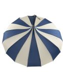 Boutique Classic Pagoda Umbrella in Navy and Cream