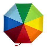 Everyday Rainbow Folding Umbrella